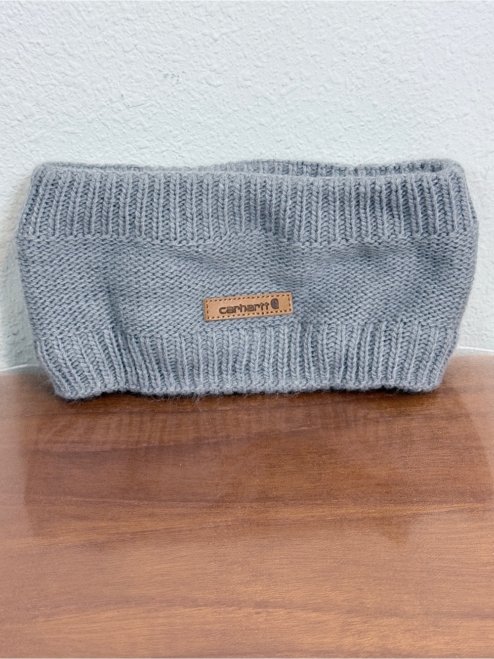 Carhartt Gray Knit Fleece-Lined Headband Ear Warmer